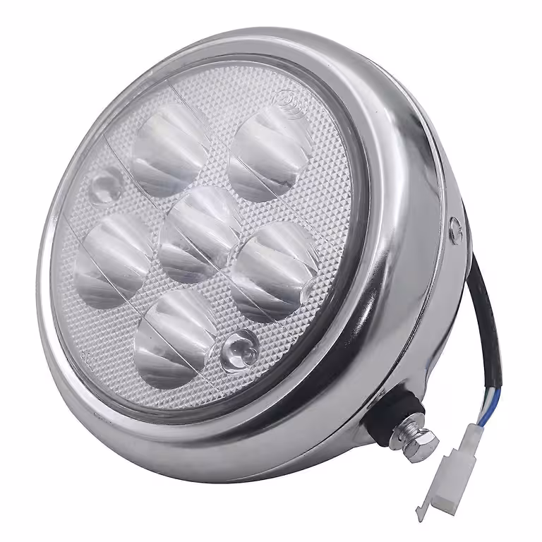 Runder LED-Scheinwerfer 5 Zoll für Elektro-Scooter, Motorrad, Citycoco und Harley – Beleuchtung 12V–80V