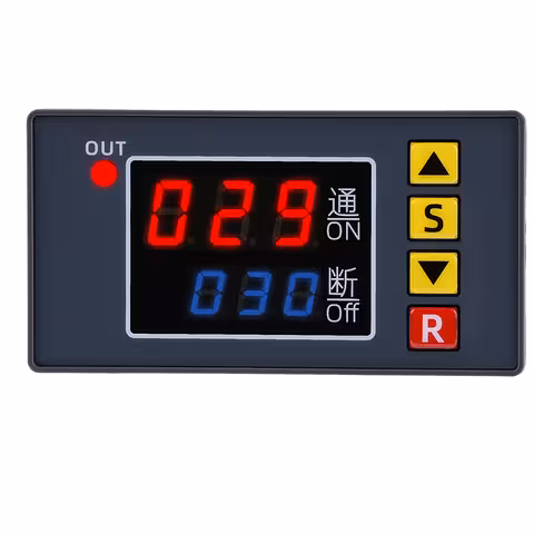 Zyklisches Zeitrelais 24V DC – Programmierbarer Timer mit Verzögerungsfunktion und Wiederholschleife