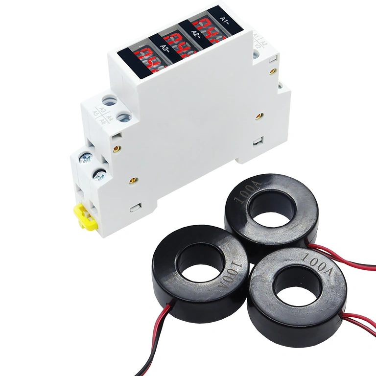 Präzise Messung von 1-100A mit digitalem dreiphasigem Amperemeter