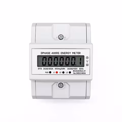 Digitaler dreiphasiger Stromzähler für elektrische Energie 380V – Präzise Verbrauchsüberwachung
