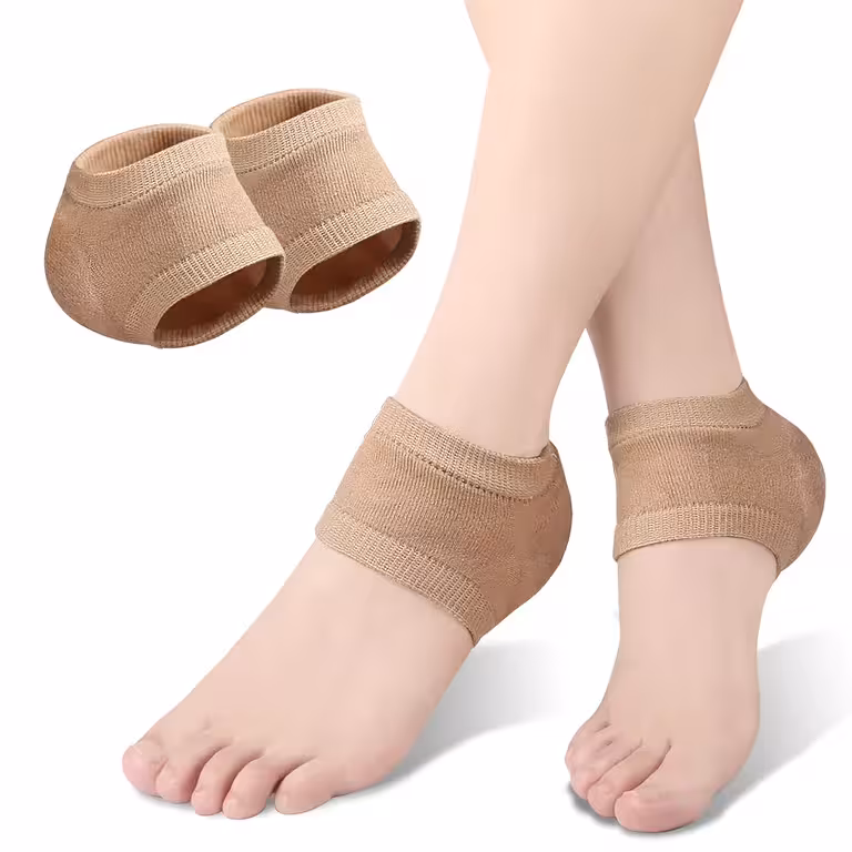 Fersenschutz aus Silikon – Gel-Fersenkissen, Einlagen und Polster für Schuhe, Hausschuhe und Sandalen