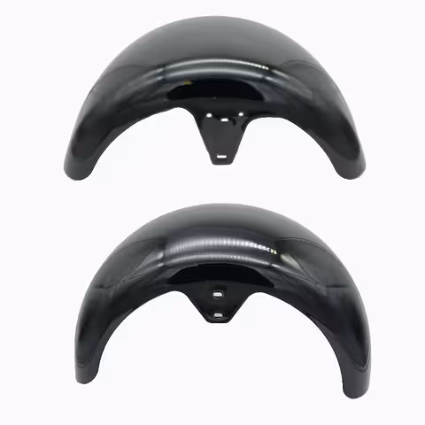 Vorder- und Hinterrad-Kotflügel Citycoco – Harley Elektro-Scooter – Premium-Schutzbleche schwarz