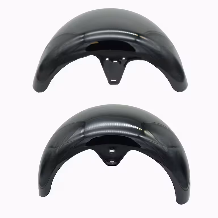 Vorder- und Hinterrad-Kotflügel Citycoco – Harley Elektro-Scooter – Premium-Schutzbleche schwarz