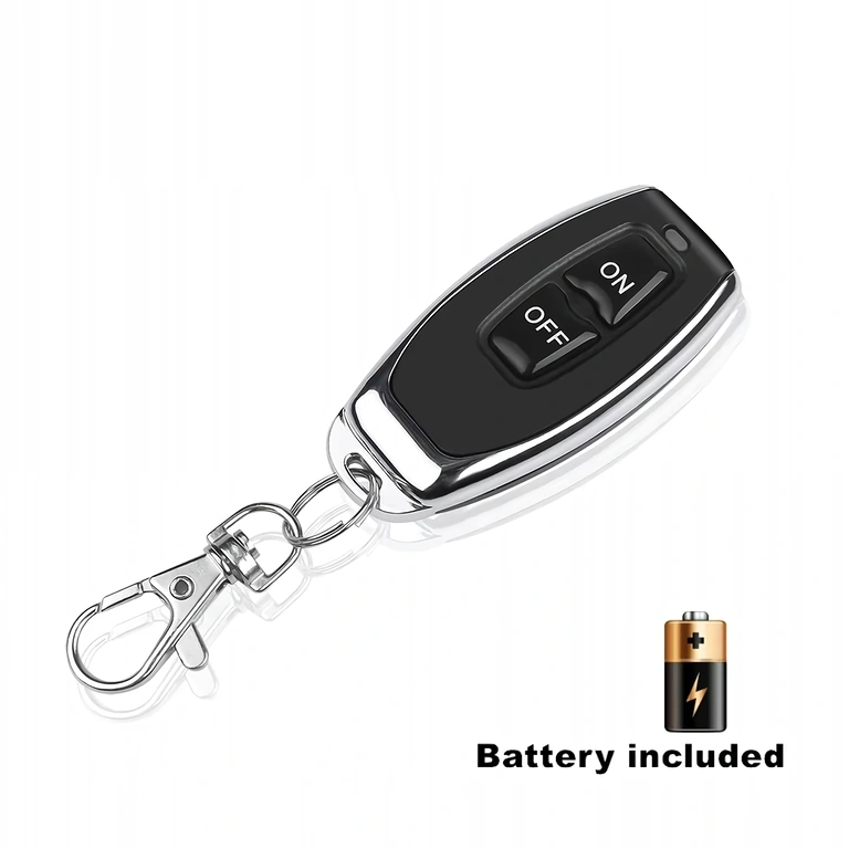 Paket enthält RF433-Steckdose, Fernbedienung und Bedienungsanleitung