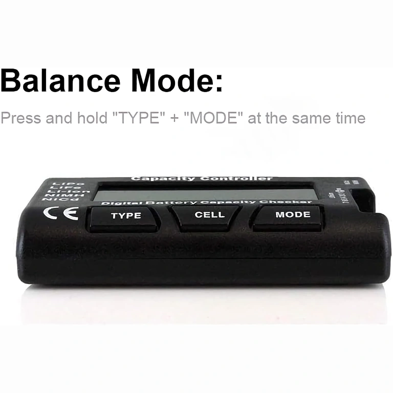 Digitaltester für alle Batterietypen 2-7S, Genauigkeit 0,001V