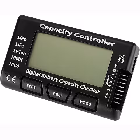 Akku-Tester 18650 für Li-Ion, LiPo, LiFe, NiMH, NiCd 2–7S – Spannungs- und Kapazitätsprüfung