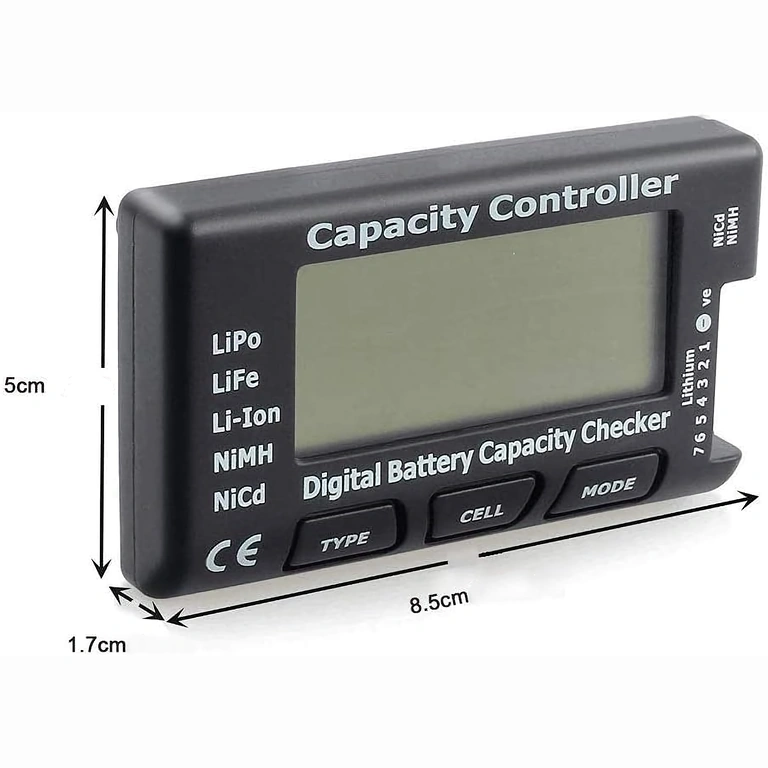 Digitaltester Li-Ion 18650 und LiPo 2-7S, präzise und schnell