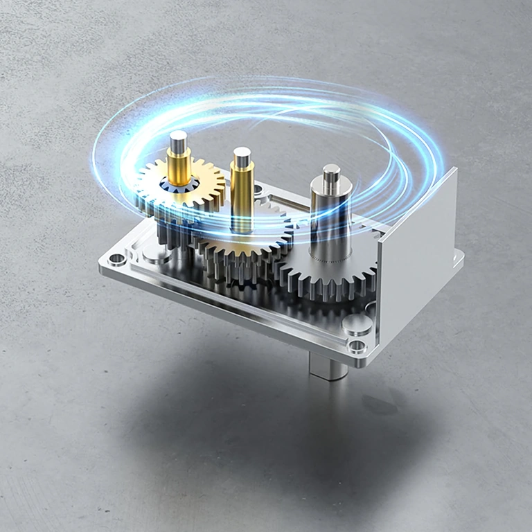 Motor mit Schneckengetriebe 12V montiert in Aktuator oder automatisiertes System