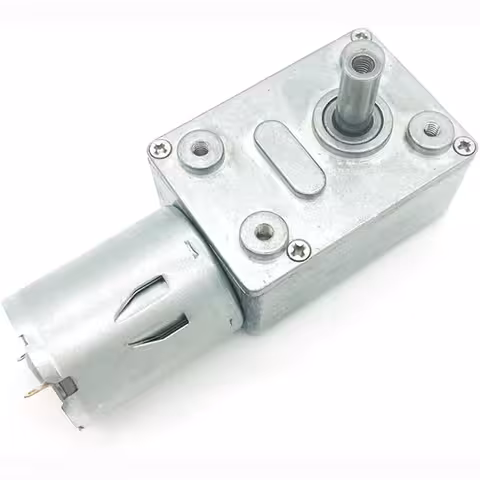 Getriebemotor 12V GY-370 – Schneckengetriebe-Motor, niedrige Drehzahl, hohes Drehmoment, selbsthemmend