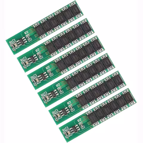 Set 6 Stück – BMS-Modul 1S 18650 3,7V 10A mit vollständigem Schutz