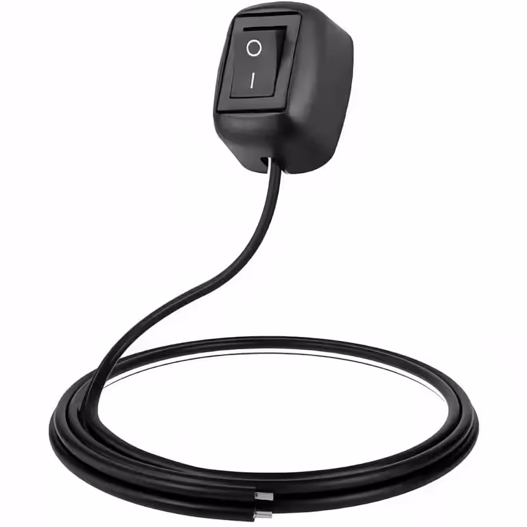 Auto/Motorrad ON/OFF-Schalter zur Aufputzmontage – 12V/24V DC-Schalter, 10A Peak, Kabel 60 cm