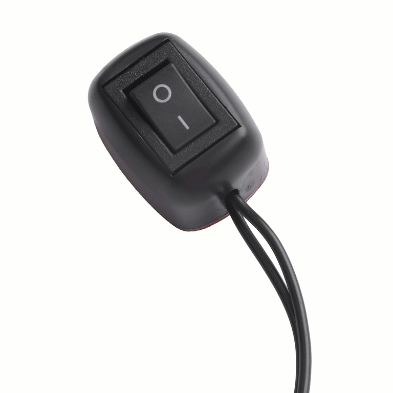 ON/OFF-Schalter mit sichtbarer Montage, Frontansicht