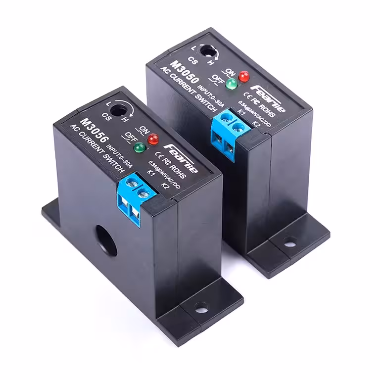 Stromerkennungs-Sensor 0,2–30A – Einstellbares elektronisches Relais NO/NC, Überwachungs- und Schutzmodul
