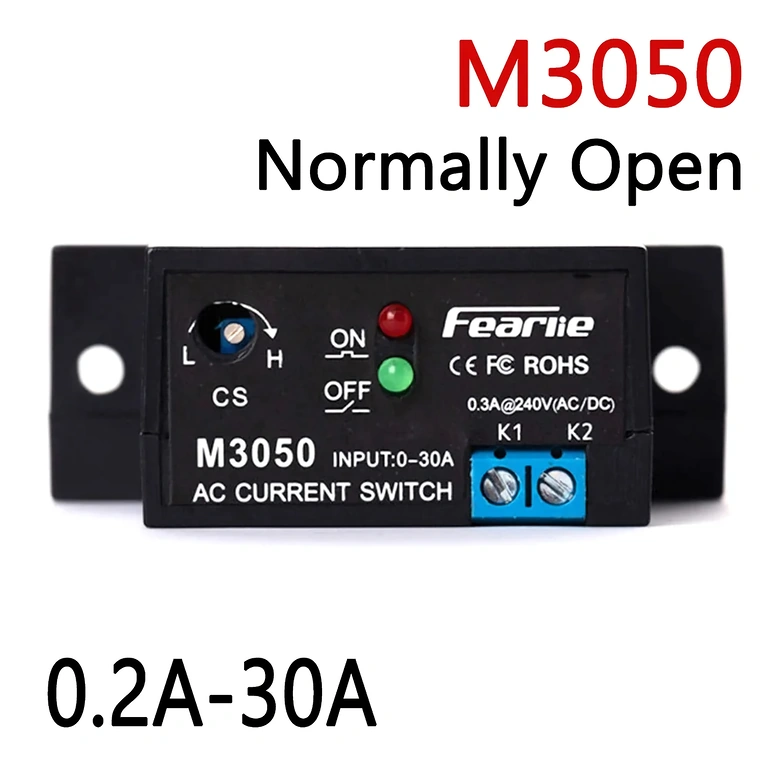 Detailansicht des Moduls M3050 mit NO-Kontakt und einstellbarem Schwellenwert