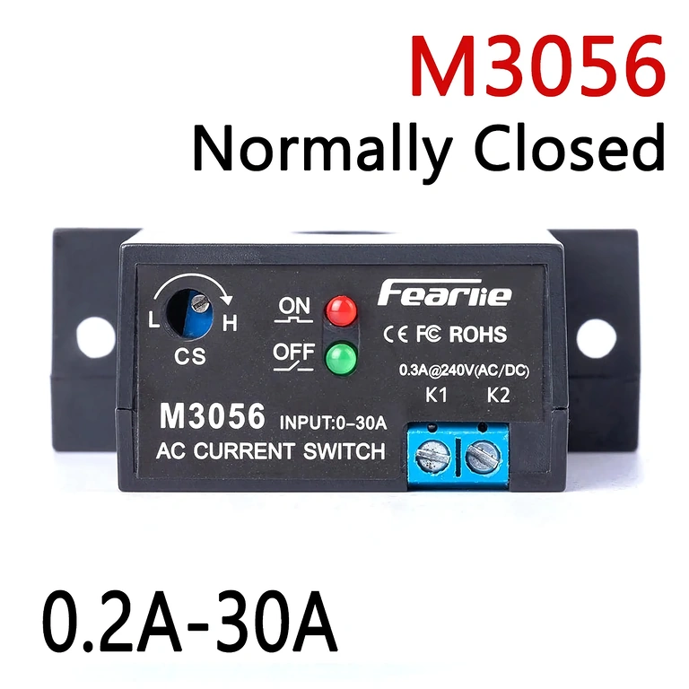 Detailansicht des Moduls M3056 mit NC-Kontakt und einstellbarem Schwellenwert