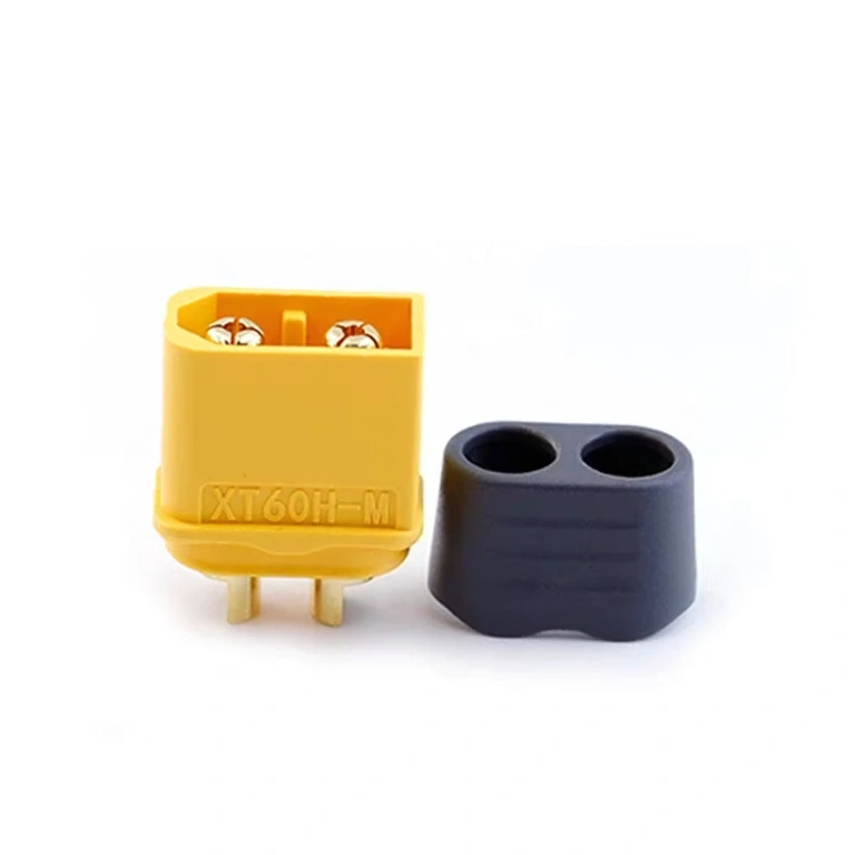 Nahaufnahme der ersten 5 XT60H-Stecker im Set