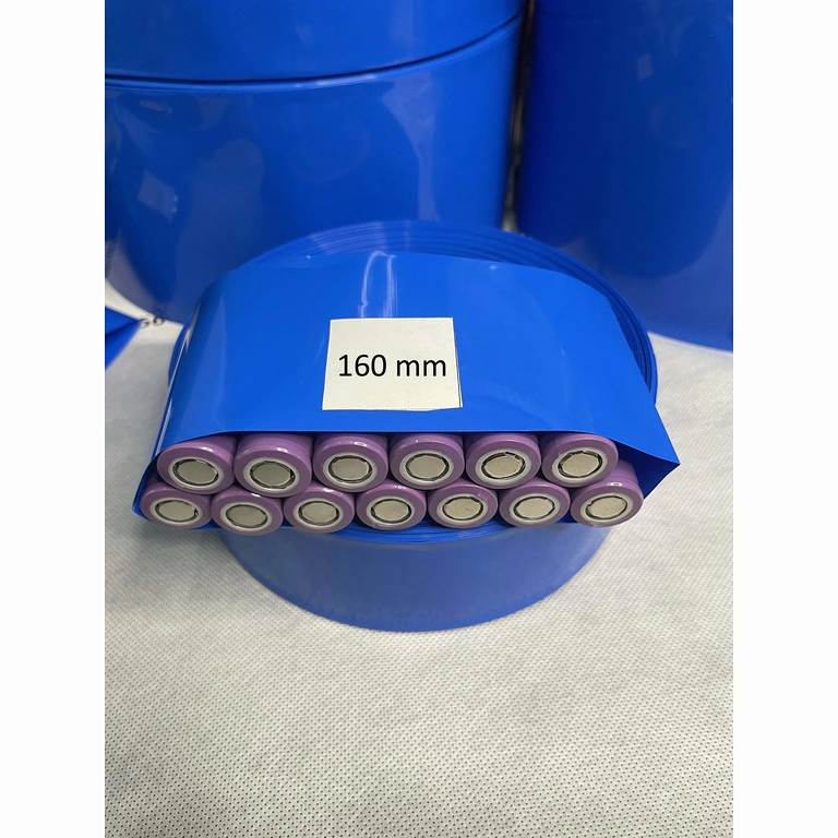 Schrumpfschlauch blau 160 mm für 18650 Akku-Pakete