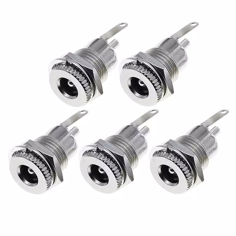 Set 5 Stück – DC-Strombuchse 12V 5,5 mm × 2,1 mm – Buchsen-Steckverbinder
