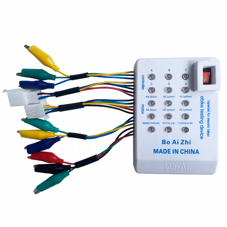 Universeller Tester für E-Bike und Elektro-Tretroller – Brushless-Motor mit Hall-Sensoren, 24–72V