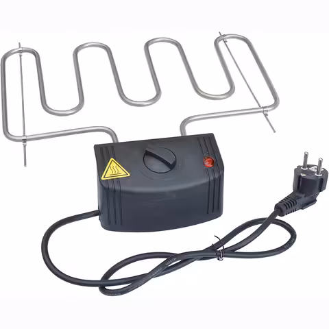 Heizelement 2000W mit Thermostat für Räucherofen und Elektrogrill – Elektrisches Heizelement