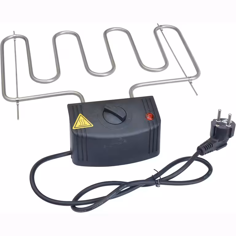 Heizelement 2000W mit Thermostat für Räucherofen und Elektrogrill – Elektrisches Heizelement