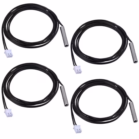 Set 4 Stück NTC-Sonde 10K – NTC-Sensor für Boiler, Heizungsanlage, Klimaanlage und Arduino