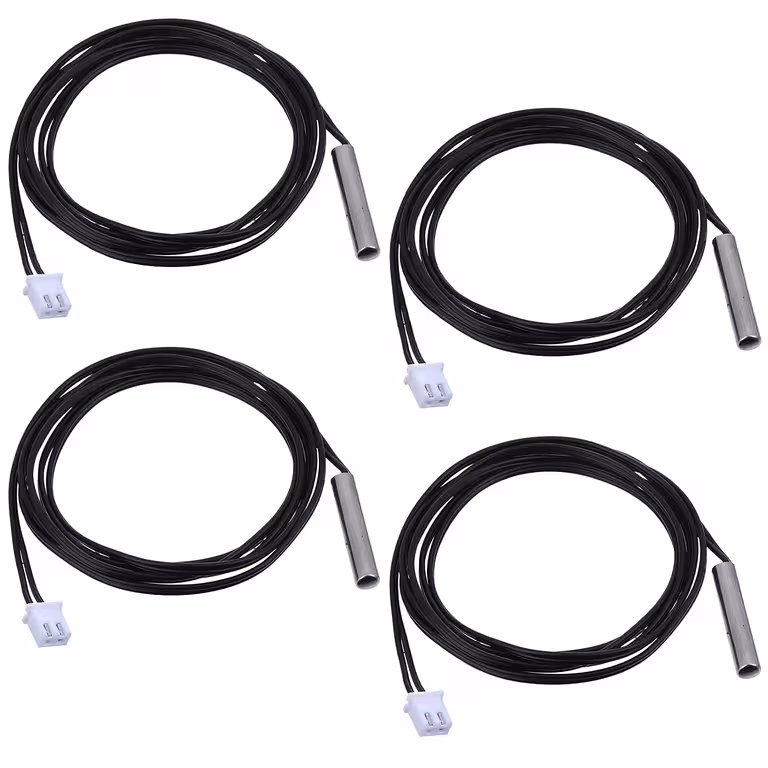 Set 4 Stück NTC-Sonde 10K – NTC-Sensor für Boiler, Heizungsanlage, Klimaanlage und Arduino