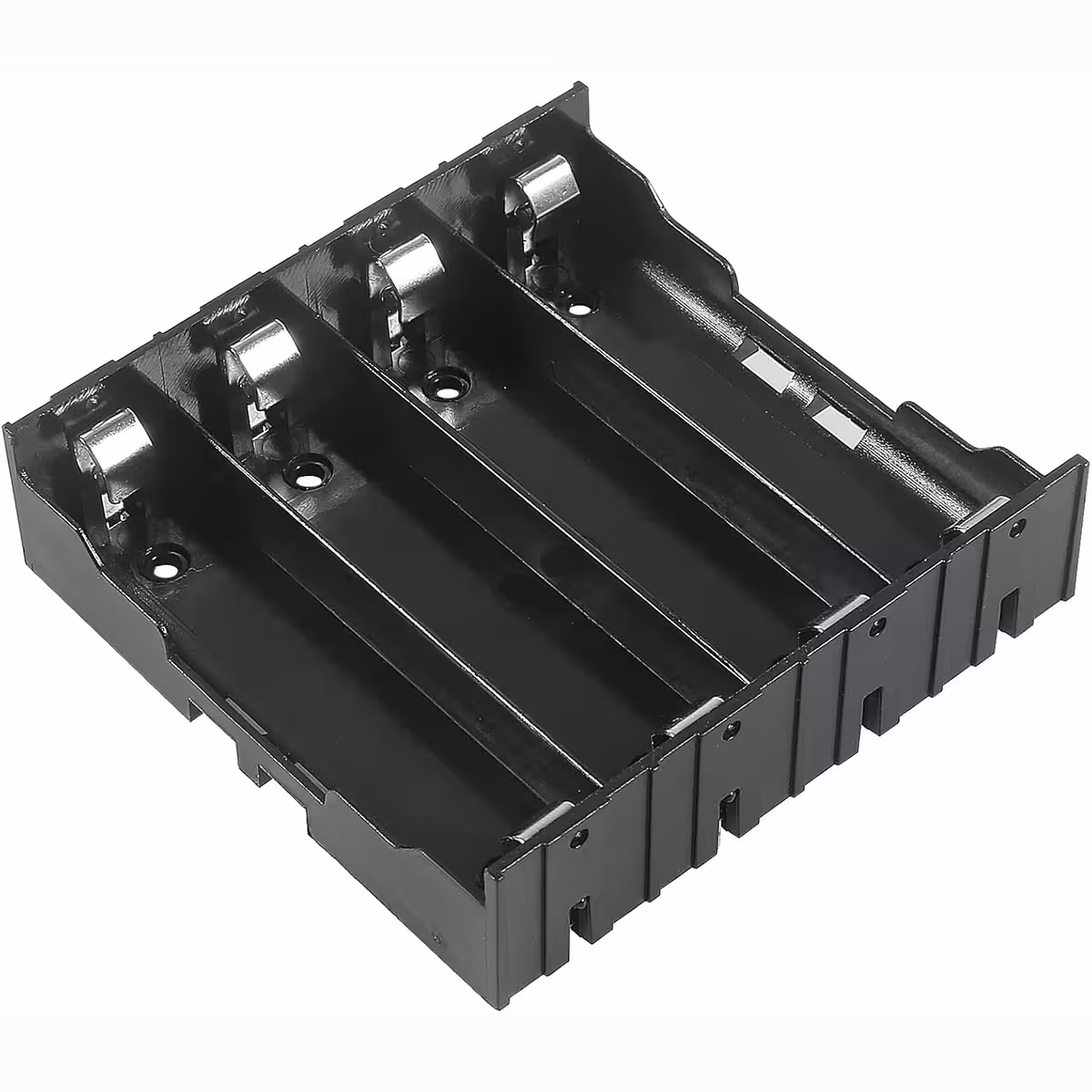 Seitenansicht des 4-Slot-18650-Halters