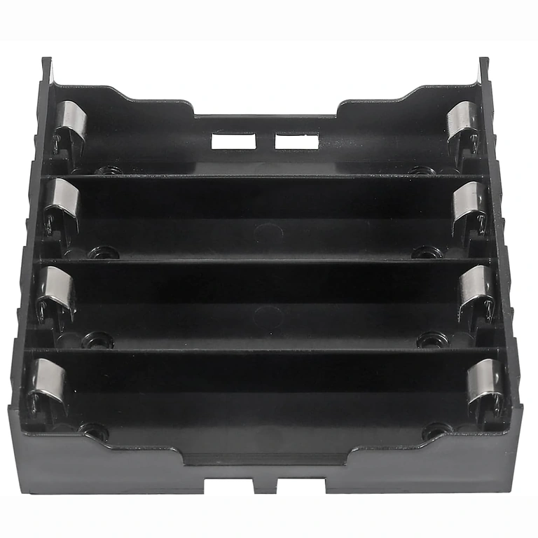 Ansicht von oben – 4-Slot-Halter Ansicht von oben des 4-Slot-18650-Halters