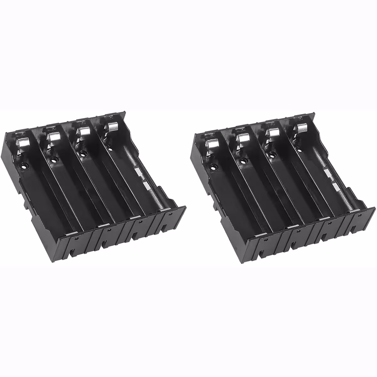 Set mit 2 18650-Batteriehaltern mit 4 Slots für DIY-Projekte