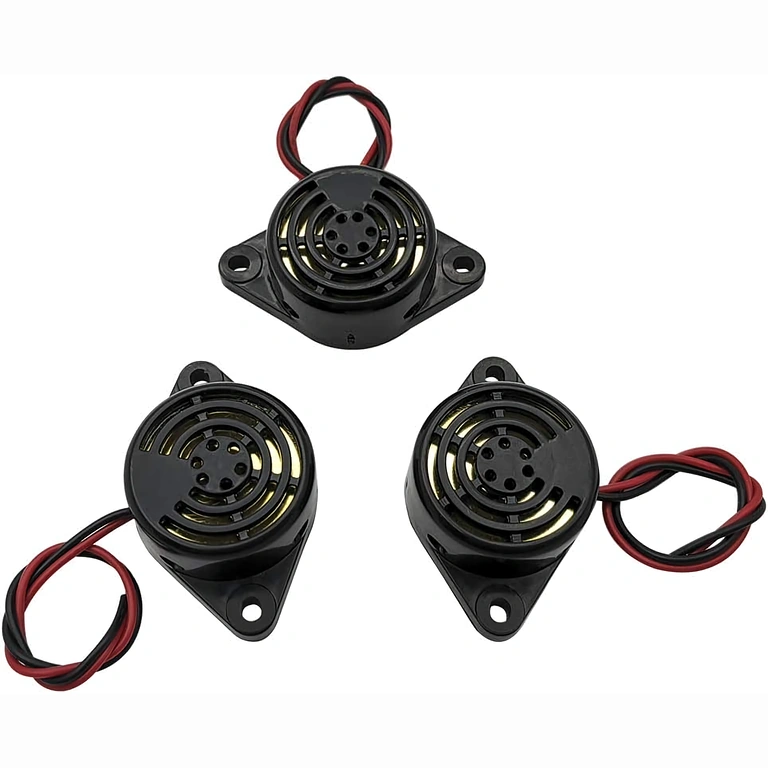 Detail des 30mm Buzzers Detail eines 30mm Piezo-Buzzers