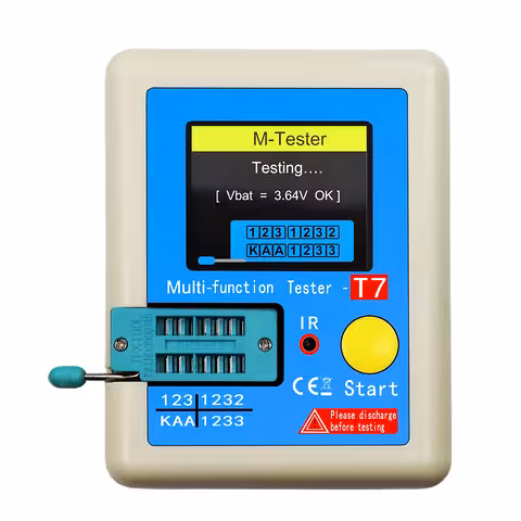 Tester für Transistoren, Kondensatoren und Dioden LCR-T7