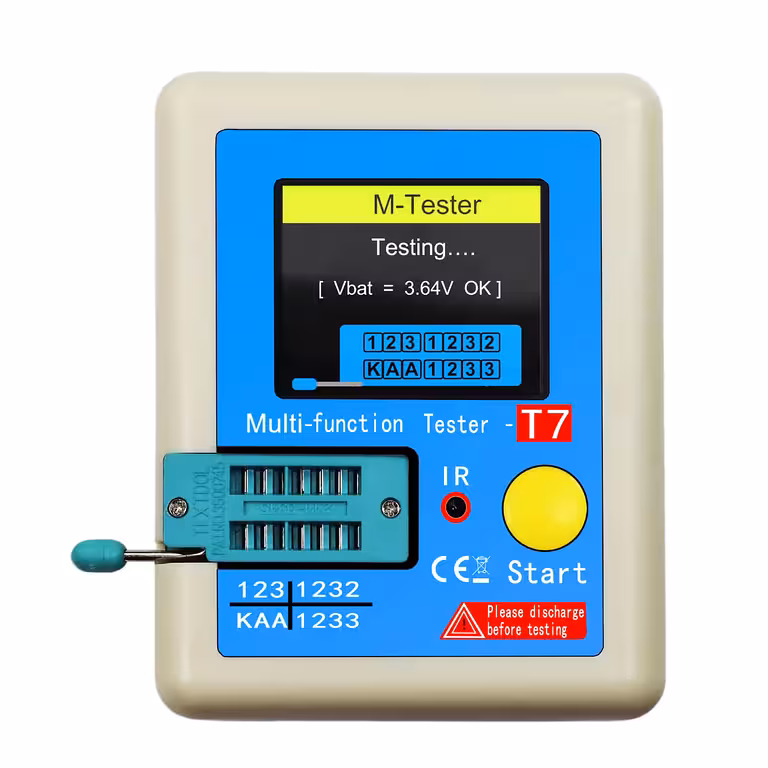 Tester für Transistoren, Kondensatoren und Dioden LCR-T7